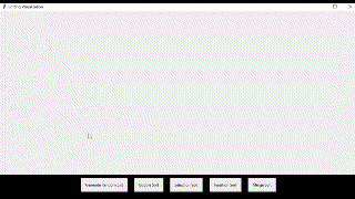 Merge sort visualized by sorting rectangles of differnt heights